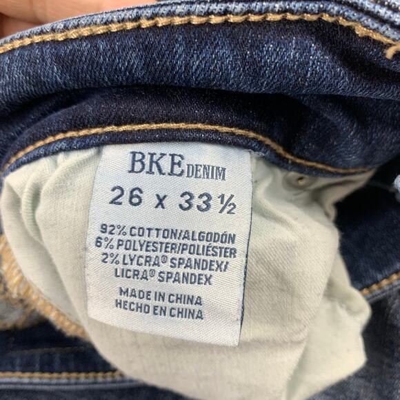 BKE Stella Jeans Mid-Rise Women 26 Slim Fit Tailored Bootcut Western Y2K Stretch - Picture 13 of 14